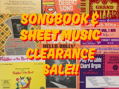 RARE Sheet Music & Songbook SALE! - Combine Postage & SAVE! - Image 1 of 4