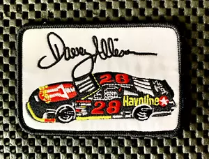 Davey Allison Havoline Auto # 28 NASCAR BESTICKT AUFNÄHEN PATCH 4" x 2 1/2" Neu aus altem Lagerbestand - Bild 1 von 2