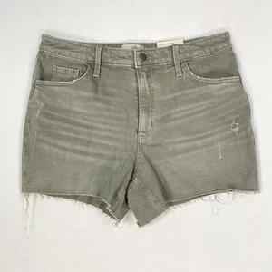 Universal Thread Midi Shorts Womens Size 10 Denim Raw Hem Pockets Gray - Picture 1 of 17