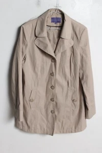 Autonomy Womens Mac Coat Jacket - Beige - Size 16 (K63) - Picture 1 of 3
