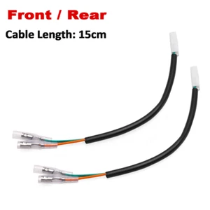 Turn Signal Adapter Wire Plug Connector For KAWASAKI Ninja ZX-6R ZX-10R ZX-25R - Picture 1 of 18