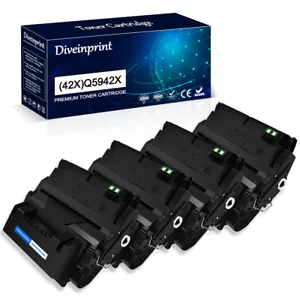 1/2/3/4 Q5942X Toner Fit for HP 42X LaserJet 4200n 4300dtnsl 4350dtn 4250dtn LOT - Picture 1 of 16