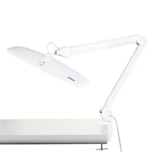 Task Lamp on Articulating Arm with Table Clamp 21W 84 LED by Amscope - Picture 1 of 6