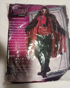 Costume California Mayhem Mansion Count sete di sangue uomo adulto XLarge gilet mantello - Foto 1 di 10