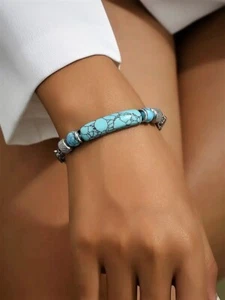 Indian Style Edelstahl-Armband in exquisiten ethnischen Farbe - Bild 1 von 5