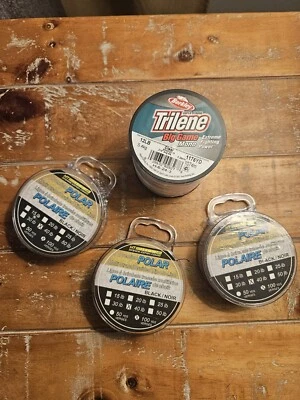 Lote de línea de pesca Trilene Big Game 12 lb transparente 1175 yardas polar negro 40 lb 100 yardas  Foto 1 de 4