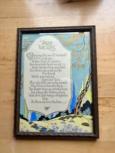 Vint. Volland“Those We Love” Framed,glass,backing, 9.75”x 7.16” Free Shipping - Picture 1 of 10
