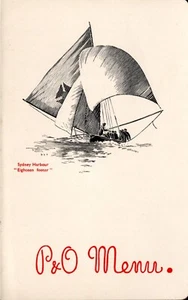 1936 P&O Line STRATHMORE First Class Dinner Menu for July 15 - Excellent - Bild 1 von 2