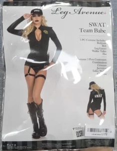 Disfraz de Halloween Leg Avenue para mujer SWAT Team Babe negro mediano - NUEVO VER FOTOS - Imagen 1 de 5