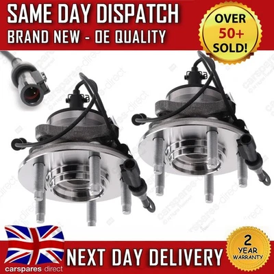 JAGUAR S-TYPE 1998>2008 (X2) PAR DE CUBOS DE RODAMIENTOS DE RUEDA DELANTERA + SENSOR ABS *NUEVO* Foto 1 de 4