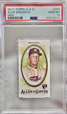 Alex Bregman 2017 Topps Allen Ginter PSA 10 Mini Houston Astros LSU Rookie RC - Image 1 of 2