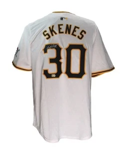 Maglia da baseball Paul Skenes autografata firmata Nike Pittsburgh Pirates MLB - Foto 1 di 5