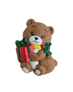 Christmas Teddy Bear Present Holiday Pin Brooch Russ - Picture 1 of 4