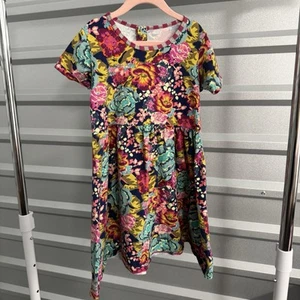 Woodmouse and thistle Floral Kids Dress Multicolor, Size 8 years - Picture 1 of 4