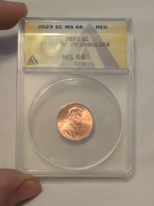 2023 VDB V Extra “V” Variety Lincoln Cent ANACS MS66RD, Brilliant Uncirculated! - Picture 1 of 2