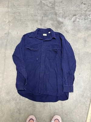 Camisa De Colección Años 70 LL Bean Script Etiqueta Algodón Franela Años 70 Para Hombres 16 Foto 1 de 4