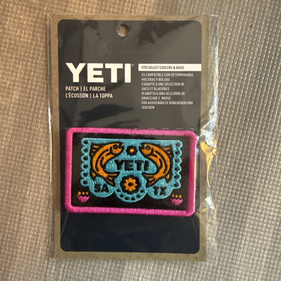 YETI SA Fiesta нашивка розовый Сан-Антонио Техас ограниченный новый рыбы  - Изображение 1 из 1
