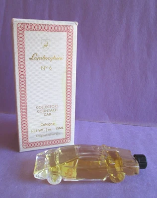 Lamborghini No 6 Colônia Colecionadores Countach Carro 1/2 oz 15 ml Novo na Caixa Usada - Imagem 1 de 4
