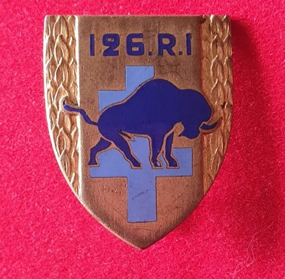 INSIGNE MILITAIRE  - G1557 - 126 RI REGIMENT INFANTERIE ANDOR - Photo 1/2