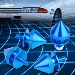 Light Blue 24mm x 11mm Aluminum Bumper Quick Release Fastener Spiky O-Rings 4pcs - Picture 1 of 5