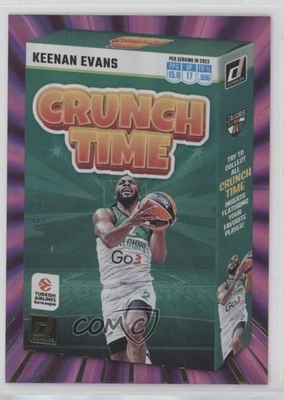 2023-24 Panini Donruss EuroLeague Crunch Time Purple Laser /99 Keenan Evans #19 - Image 1 of 2