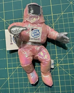 New Vintage 1997 INTEL Inside Pentium II Astronaut Plush Pink Spaceman 8" Bunny - Picture 1 of 2