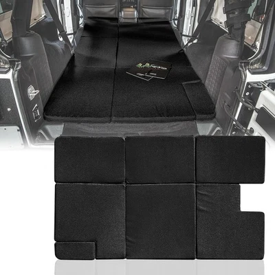 Black Sleeping Mattress Portable Camping Pad Bed for 2007-2018 Jeep Wrangler JKU - Image 1 of 4