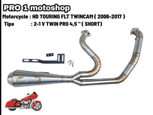 Exhaust 2 Into 1 Harley-Davidson Roadglide Custom Special FLTRX 2-1 Pipe 2011 - Bild 1 von 4