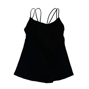Canotta Lululemon nera con spalline per allenamento reggiseno integrato Activewear Cami taglia 4-6 - Foto 1 di 7