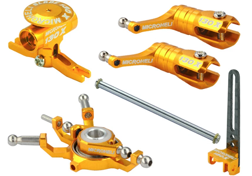 Microheli Blade 130 X CNC Paquete de alimentación (ORO) 130X Foto 1 de 1