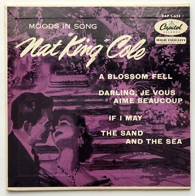 NAT KING COLE - MOODS IN SONG 7" EP 45 RPM 1955 (CAPITOL RECORDS) EAP 1-633 - Image 1 of 4