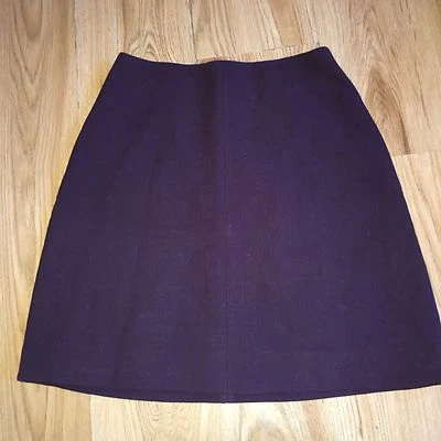 Minifalda Carven Borgoña Ciruela Púrpura Lana FR 38, Reino Unido 10 Foto 1 de 4