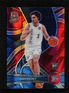 2021-22 Panini Spectra Rookies Asia Red Prizm Josh Giddey #104.1 Rookie RC