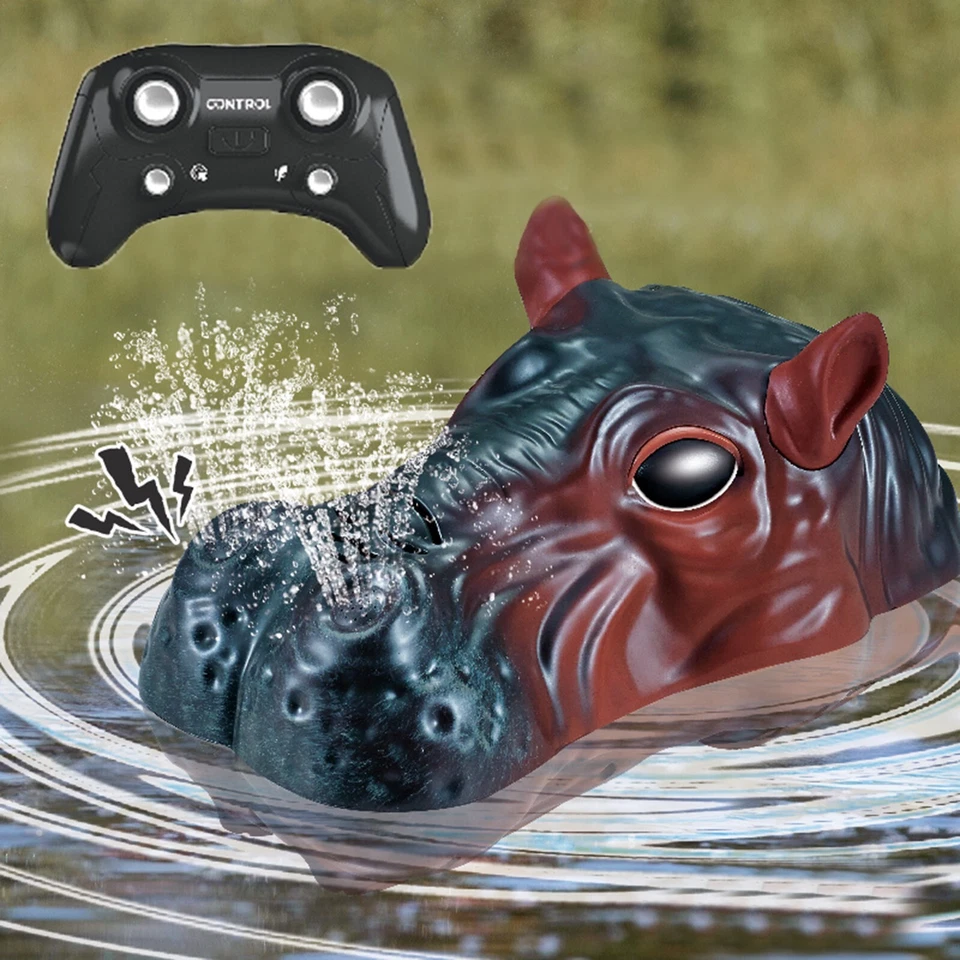 Ferngesteuertes Boot, Kinder RC Boot 2,4 GHz Nilpferd Spielzeug Kinder für Pools - Bild 1 von 4