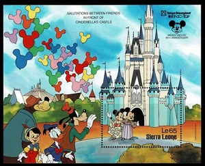 DISNEY - SIERRA LEONE - 1987 DISNEY MINI SHEET - MUH - DIS 203 - Picture 1 of 1