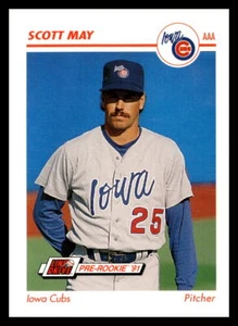 1991 Line Drive AAA #210 Scott May Iowa Cubs Baseball Card - Picture 1 of 2