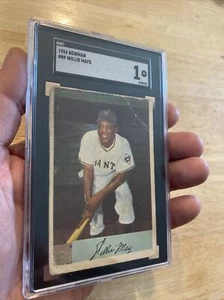 Willie Mays SGC 1 Bowman #89 Baseball 1954 Antique Vintage Major League INVEST - Picture 1 of 12