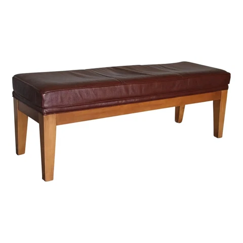 Leather & Wood Bench Cover