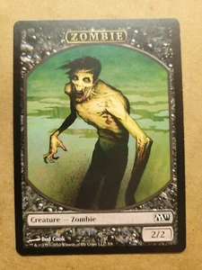 MTG Magic Token Zombie (3/6) Core Set 2011 LP/NM Black BULK DISCOUNT MUST BUY 2+ - Picture 1 of 1
