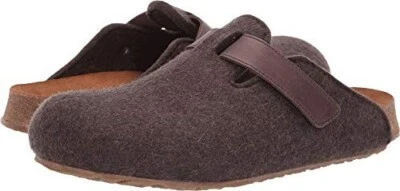 Haflinger 792003 Bio Gio Bucle Damen Clog Slipper Smokey Brown Größe 37 EU/6 US - Bild 1 von 2