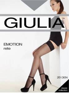 Giulia Emotion Rete Halterlose Netzstrümpfe 20 Den  Größe M/L  Farbe Daino - Bild 1 von 1
