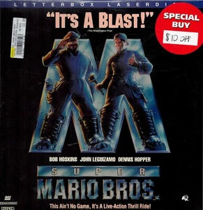 RARE Super Mario Bros (1993) Letterbox LaserDisc - Factory Sealed *Hole Punched - Picture 1 of 2