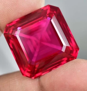 77.60 Ct Natural Mozambique Blood Red Ruby Certified Stunning Emerald Gemstone - Picture 1 of 8