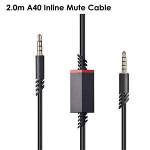 6.5 Ft Replacement for Astro A10 A40 Cable Inline Mute Cord Gaming Headsets