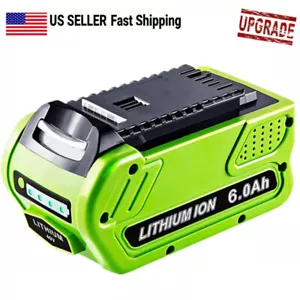 6.0Ah 29472 For Greenworks 40V Lithium G-MAX Battery 29462 29482 29252 2901319 - Picture 1 of 16