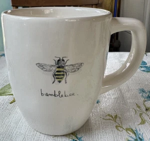 Taza de café grande Rae Dunn BUMBLE BEE colección artesanal de Magenta usada - Imagen 1 de 3