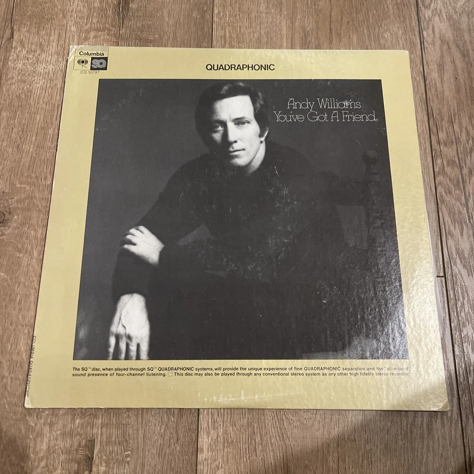 ANDY WILLIAMS You've Got a Friend SEALED QUADRAPHONIC LP Columbia CQ '72 - Image 1 of 4