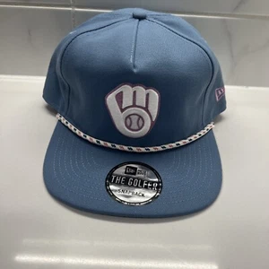 New Era The Golfer Milwaukee Brewers Color Pack Snapback Adjustable Rope Hat Cap - Picture 1 of 4