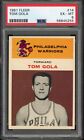1961 FLEER BASKETBALL #14 TOM GOLA EX-MT PSA 6 PHILADELPHIA WARRIORS