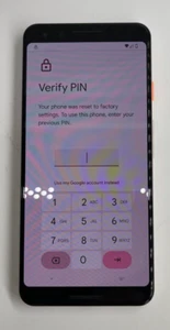 Google Pixel 3 Smartphone - Pink- Account Lock *Parts Only* - Picture 1 of 6
